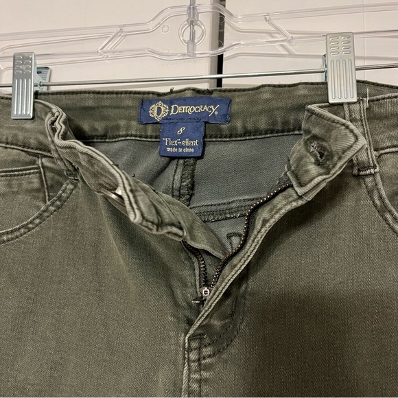 Democracy Flexellent Green Denim Jeans Size 8 - Picture 4 of 6